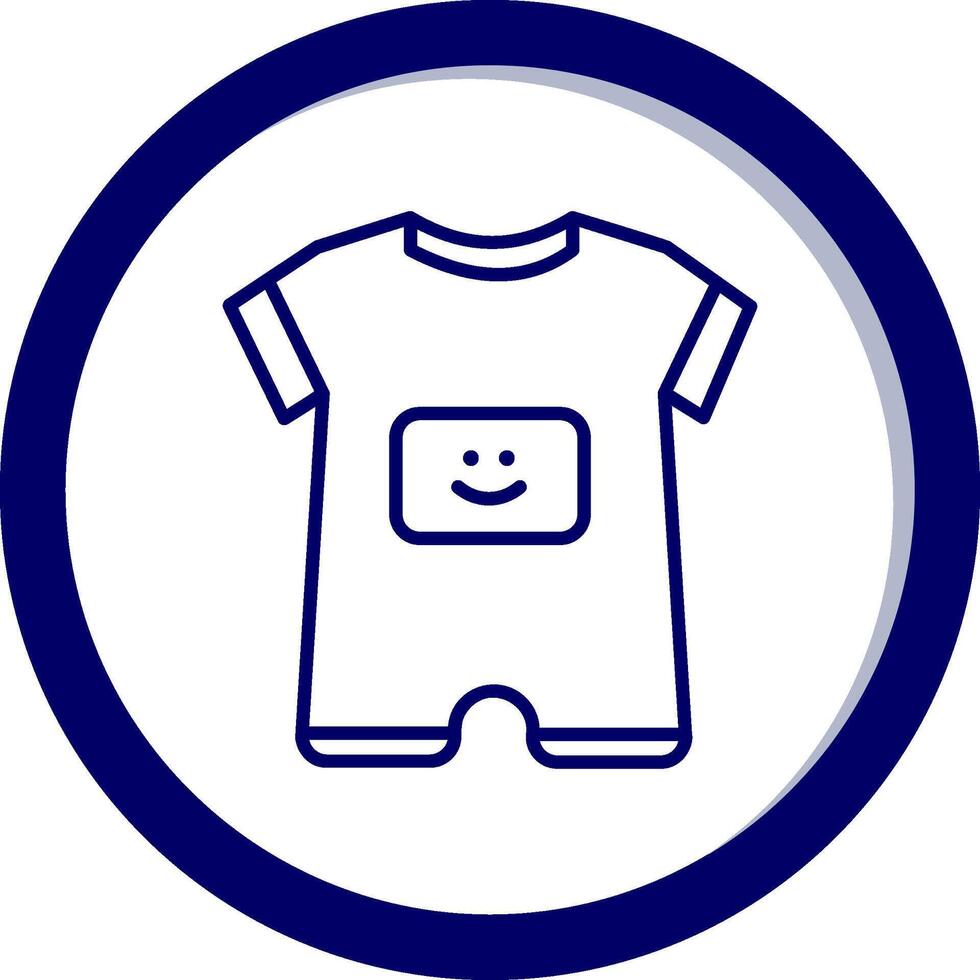 Baby Boy Outfit Vecto Icon vector