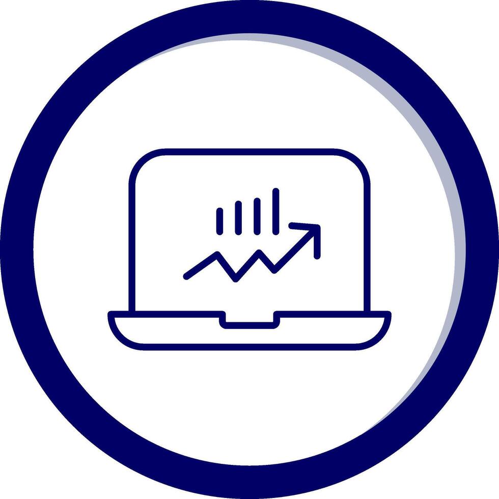 Stocks Monitoring Vecto Icon vector