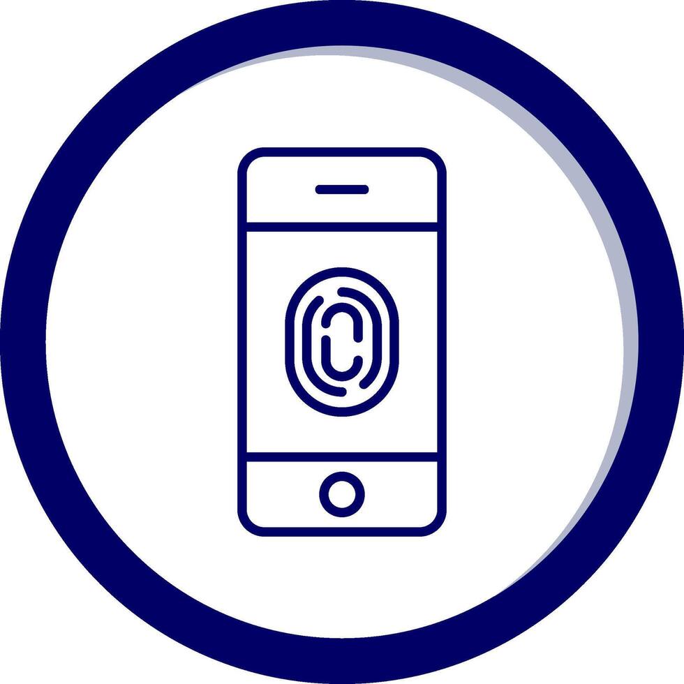 FingerPrint Verification Vecto Icon vector