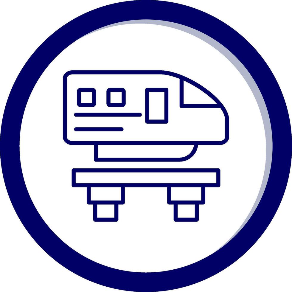 Monorail Vecto Icon vector