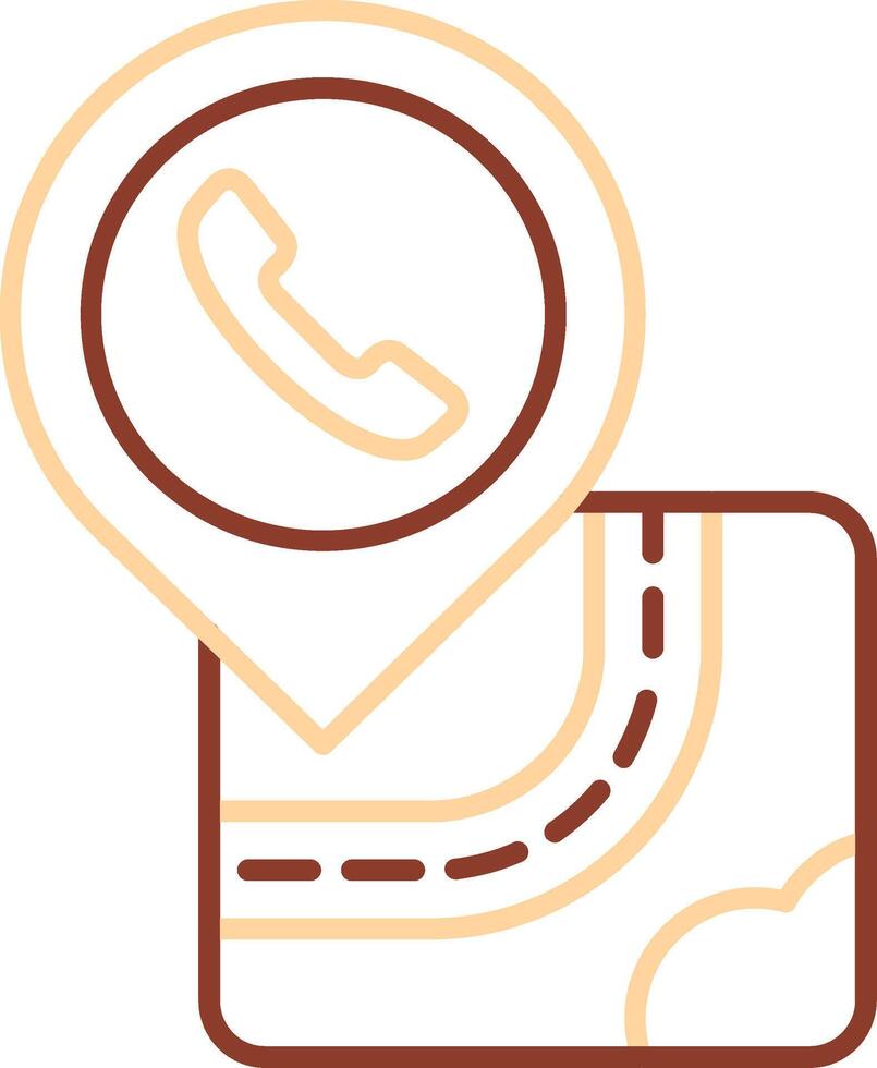 Help center Line Two Color Icon vector