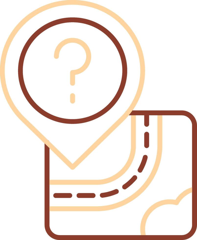 Question Line Two Color Icon vector