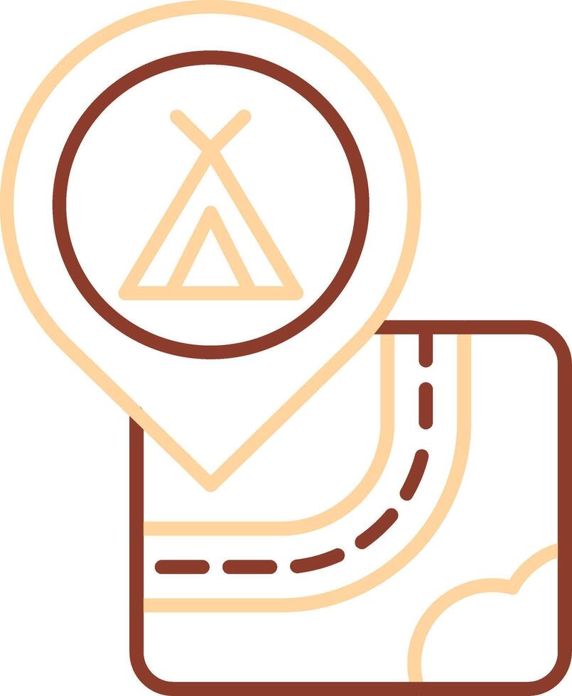 Caming Line Two Color Icon vector