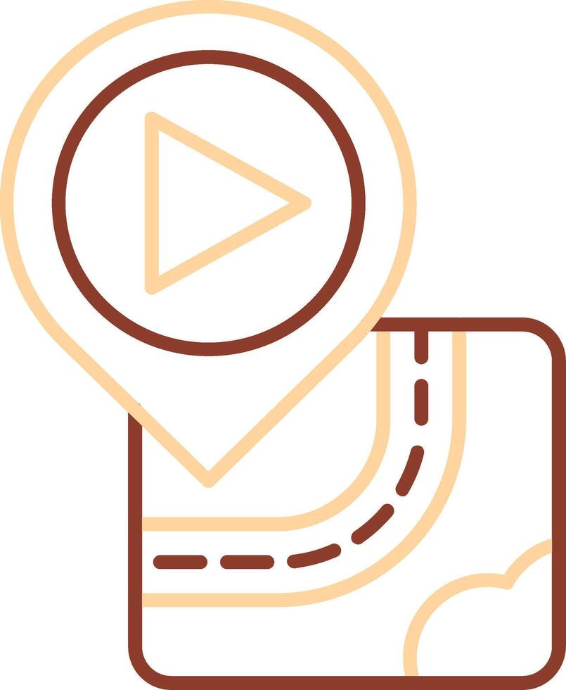 Cinema Line Two Color Icon vector