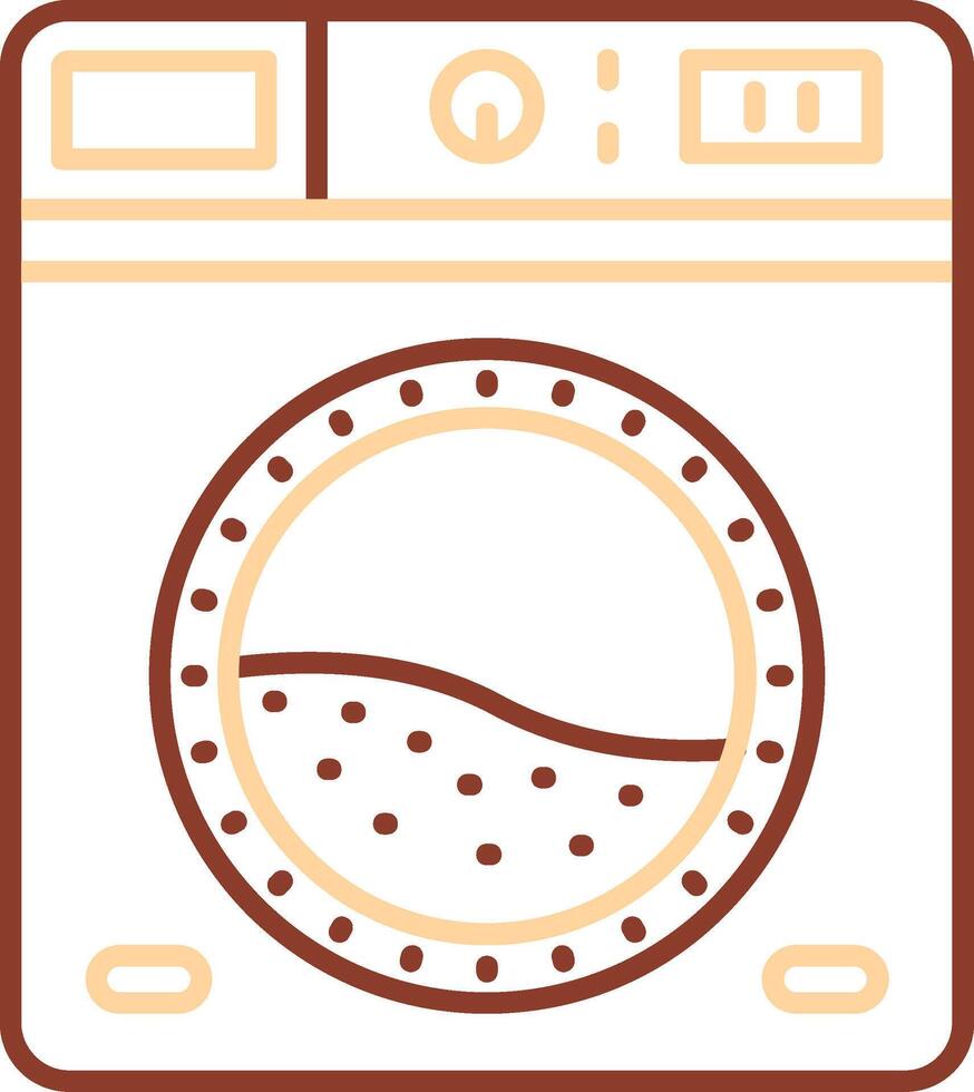 Laundry Line Two Color Icon vector