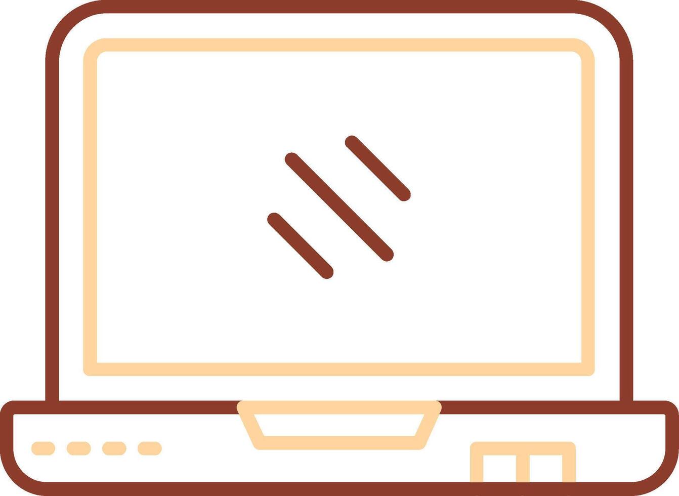 Laptop Line Two Color Icon vector