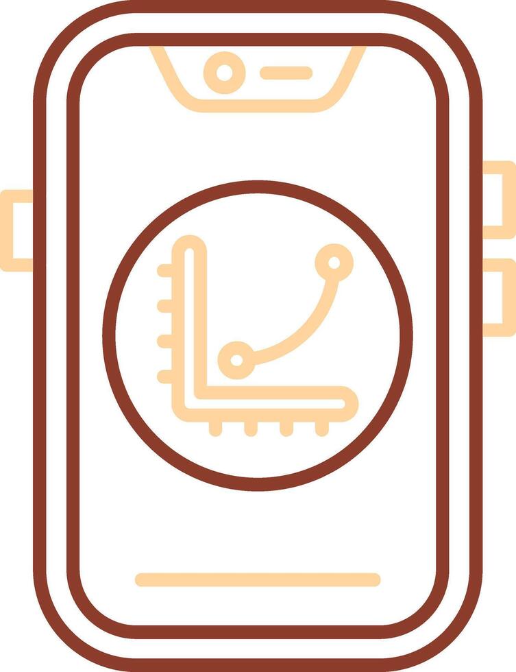 Graph Line Two Color Icon vector