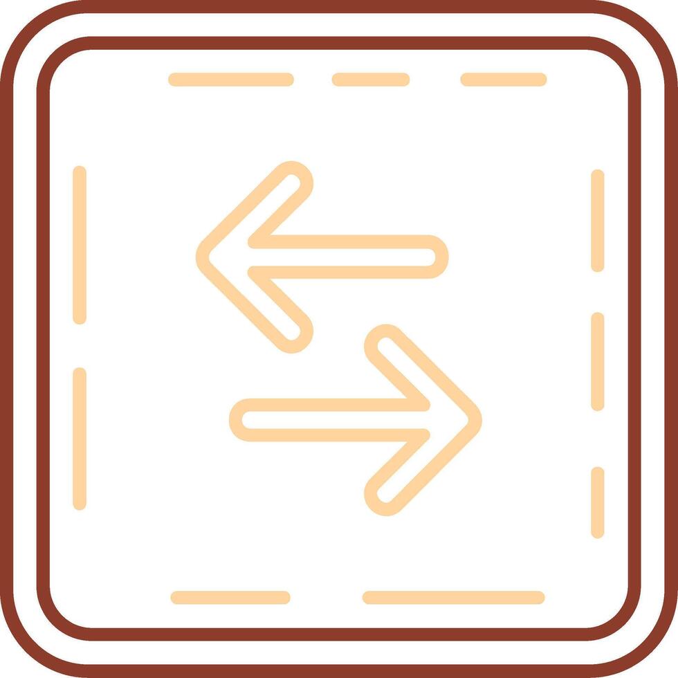 Swap Line Two Color Icon vector