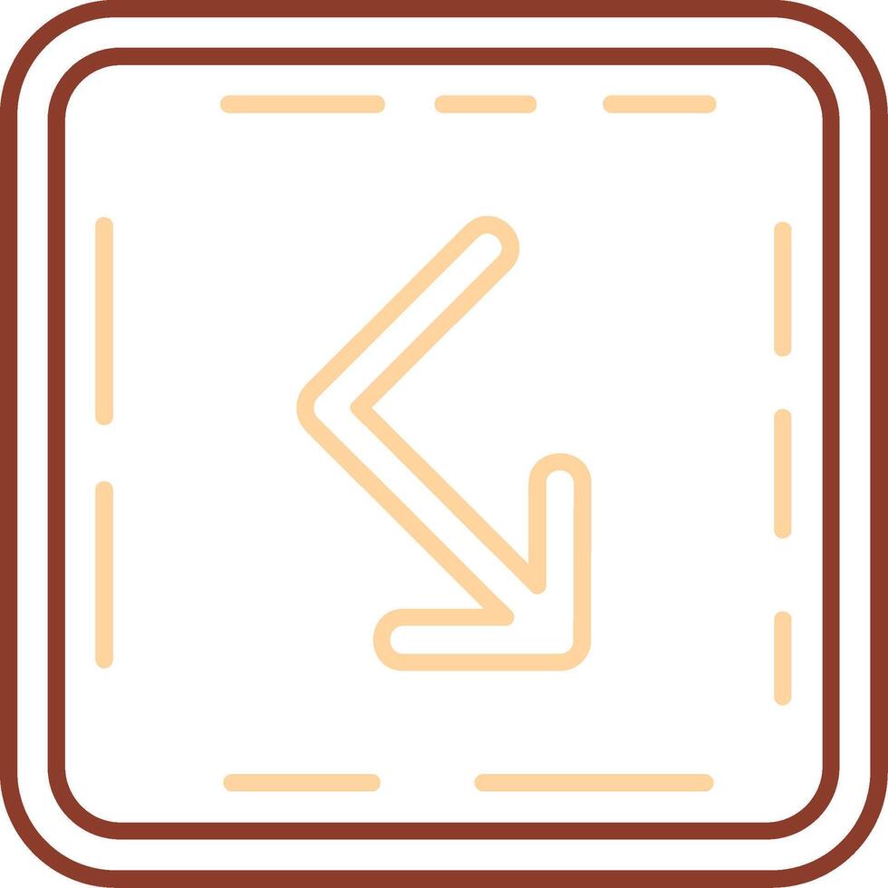 Bounce Line Two Color Icon vector