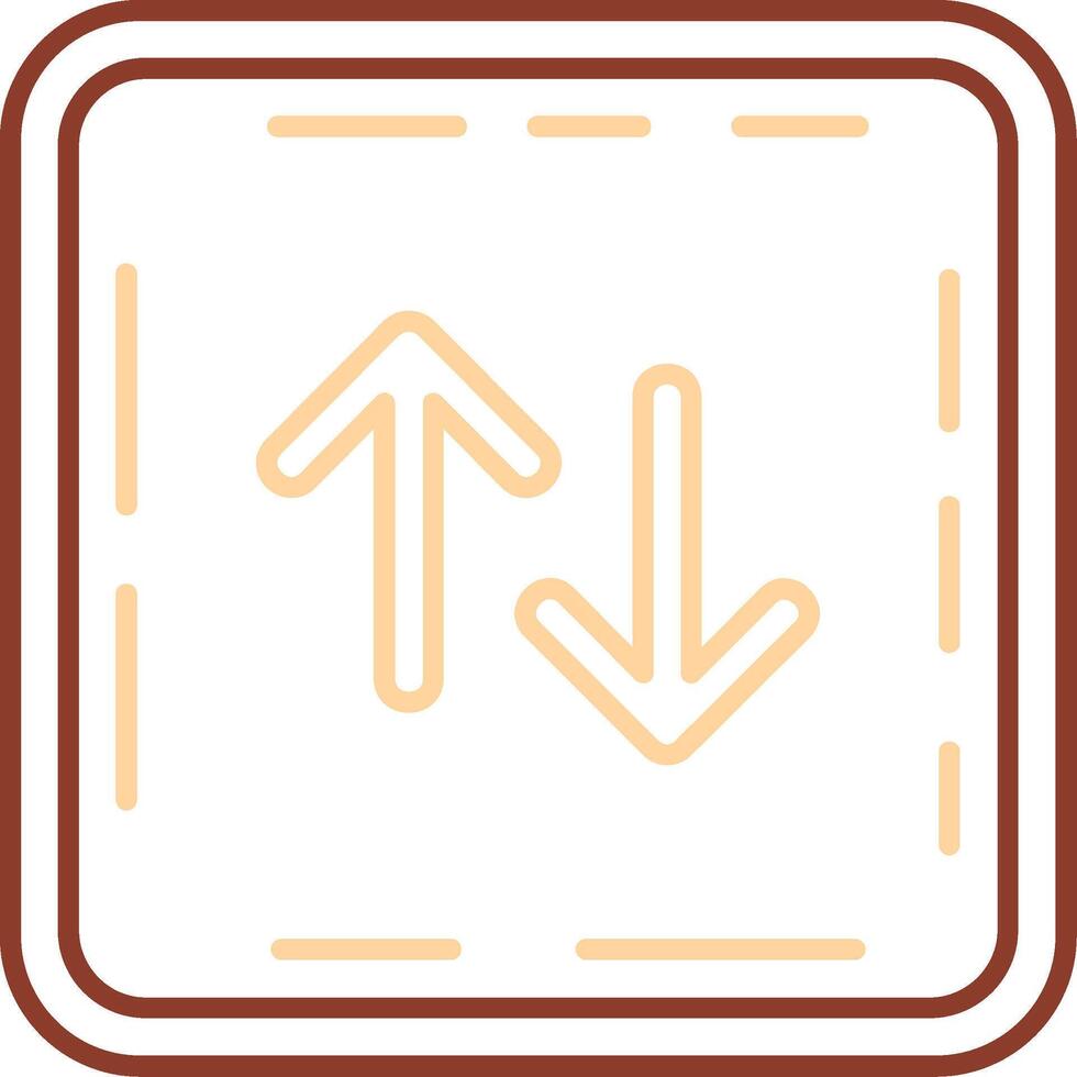 Swap Line Two Color Icon vector