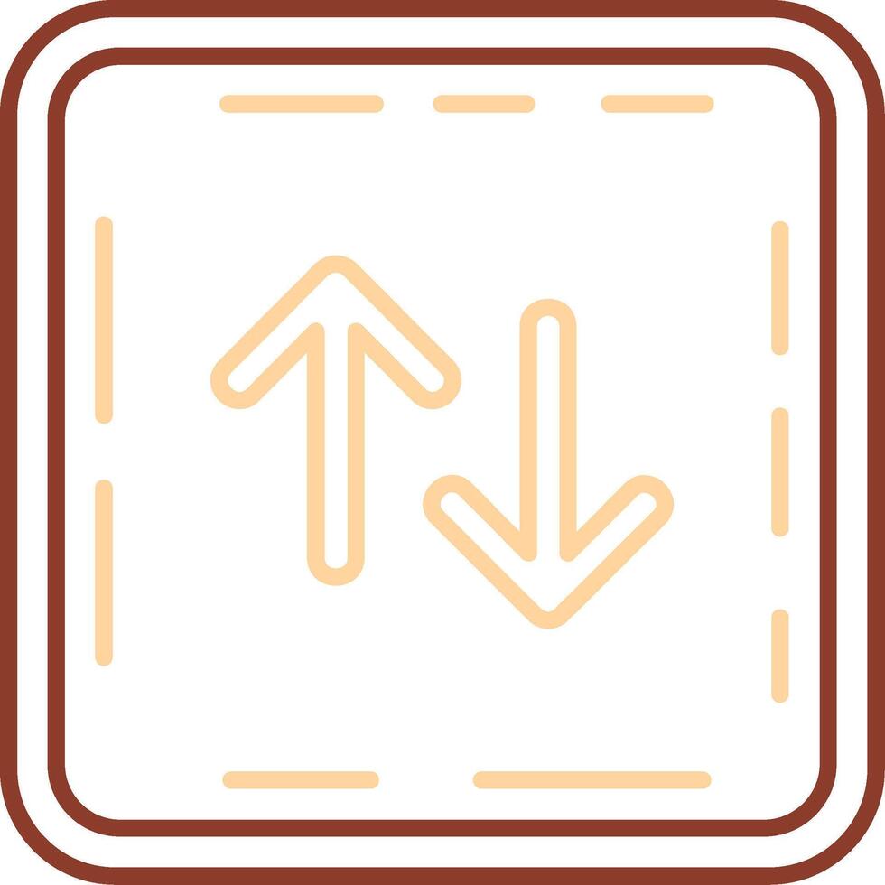 Swap Line Two Color Icon vector