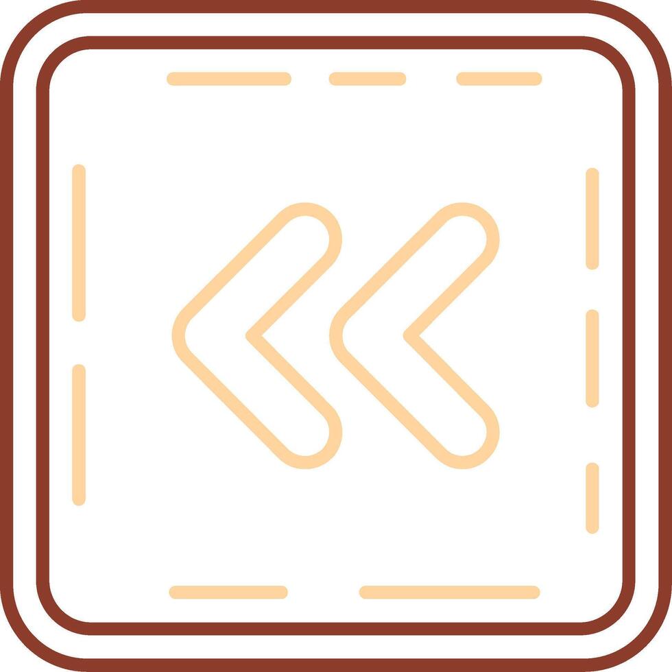 Chevron Line Two Color Icon vector