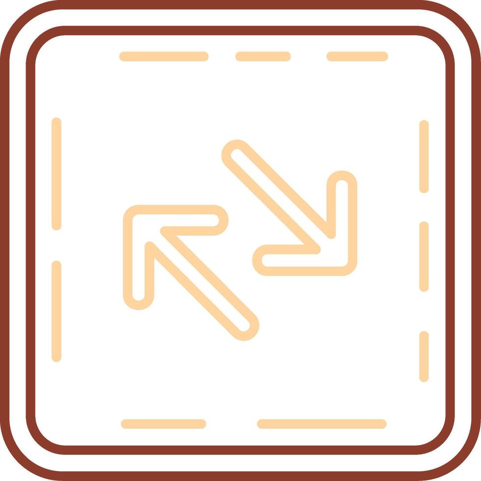 Swap Line Two Color Icon vector
