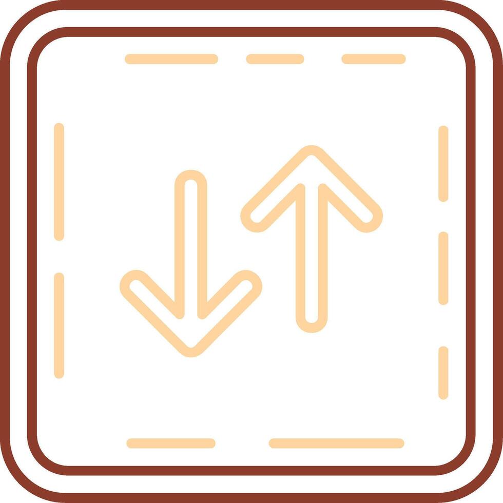 Swap Line Two Color Icon vector