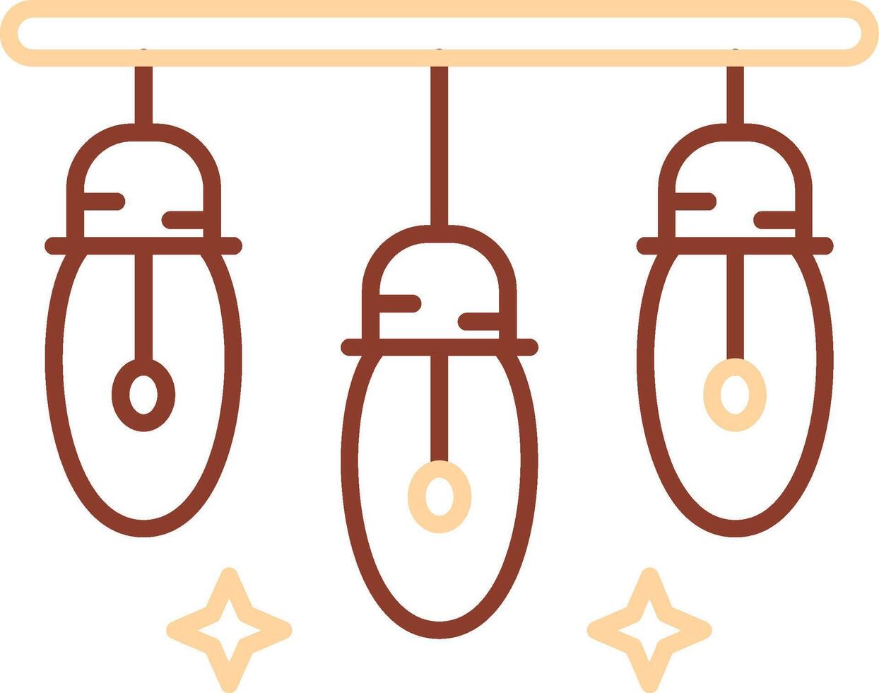 Lights Line Two Color Icon vector