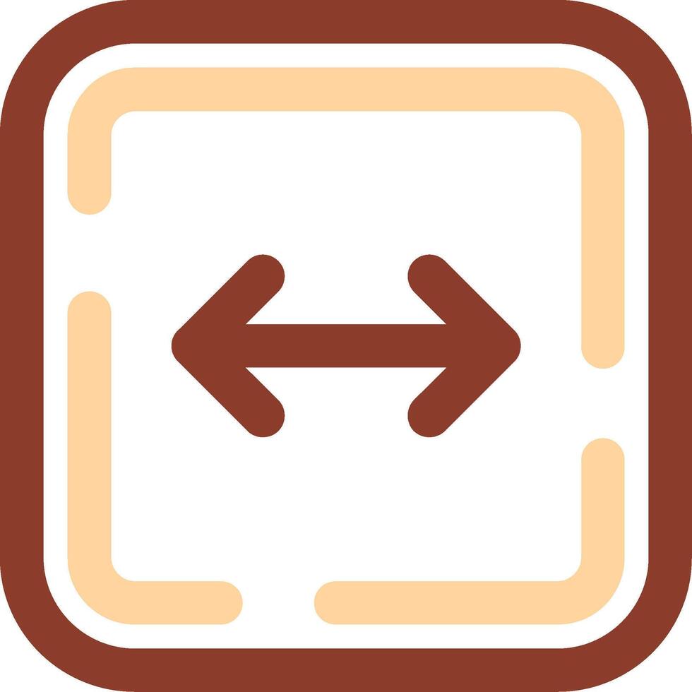 Left and right arrow Line Two Color Icon vector