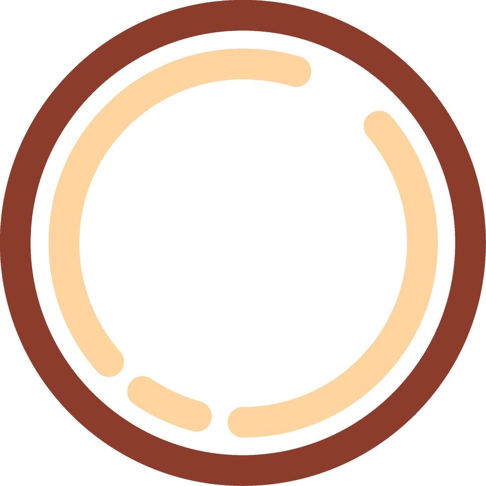 Circle Line Two Color Icon vector