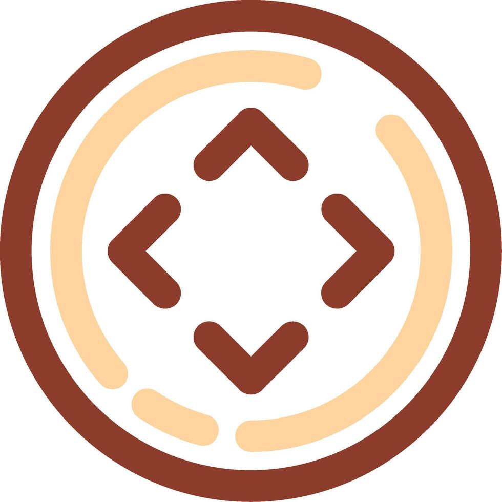 All directions Line Two Color Icon vector