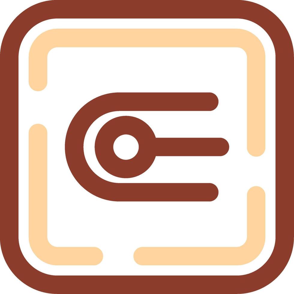 Endpoint Line Two Color Icon vector