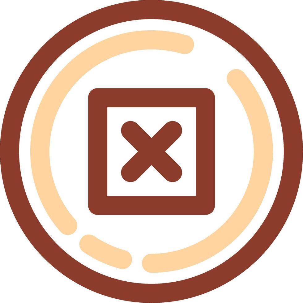 Delete Line Two Color Icon vector