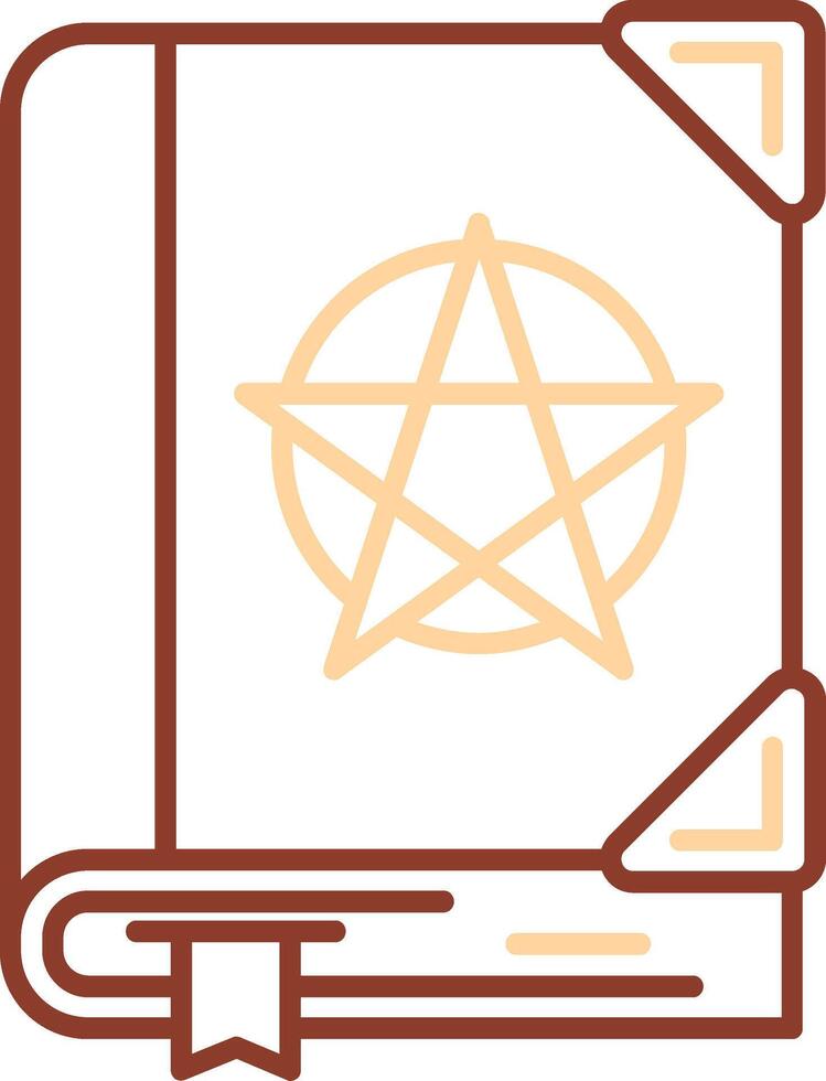 Spell Line Two Color Icon vector