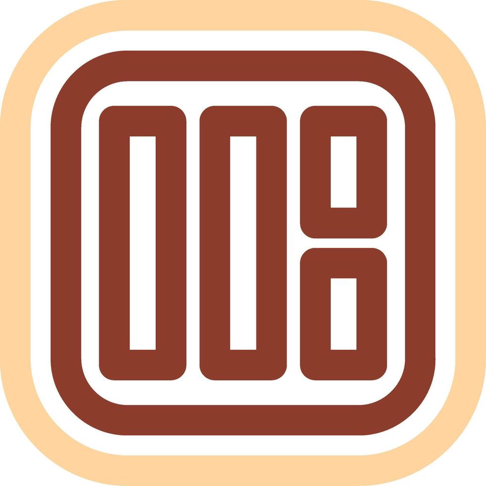Layout Line Two Color Icon vector