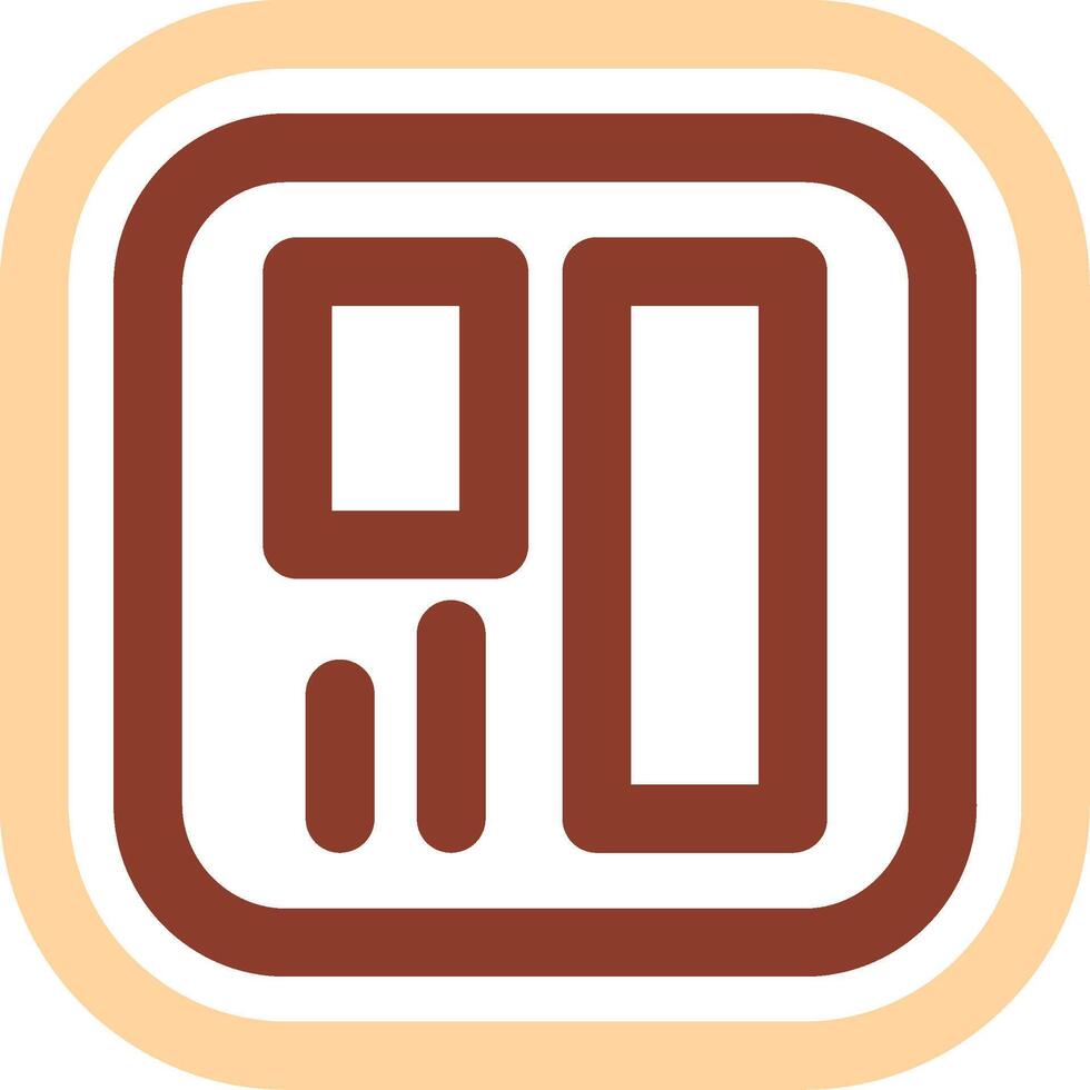 Layout Line Two Color Icon vector