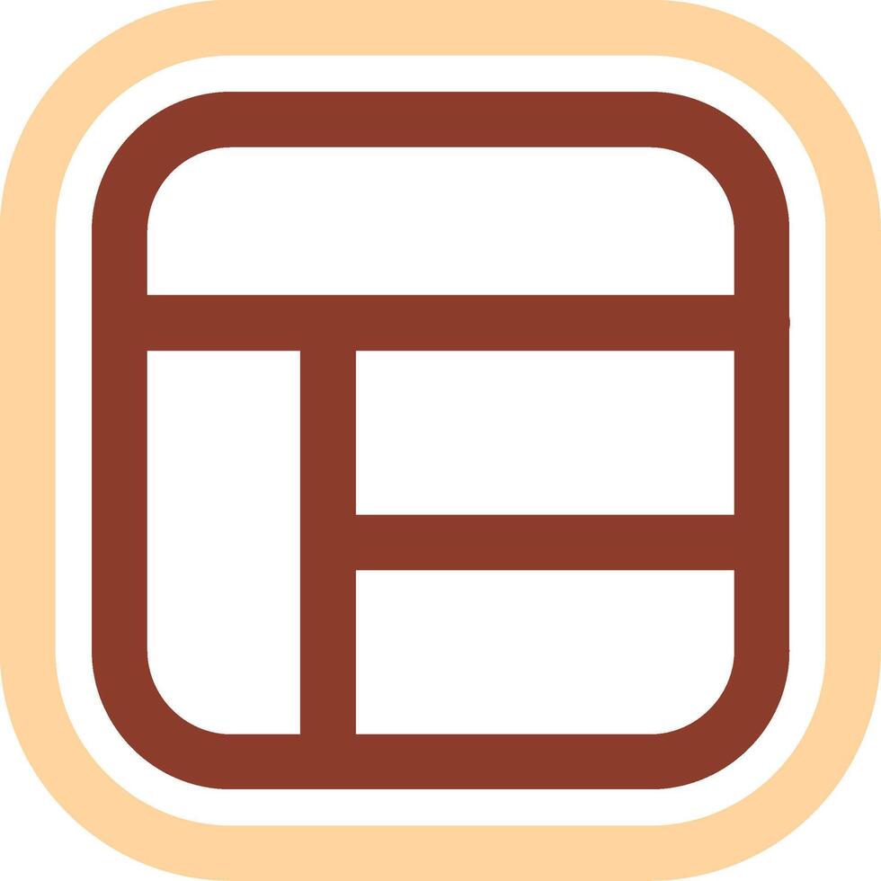 Layout Line Two Color Icon vector