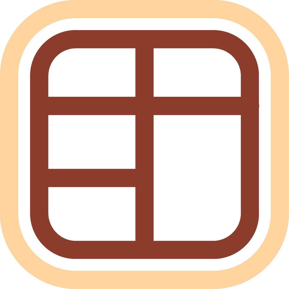 Layout Line Two Color Icon vector