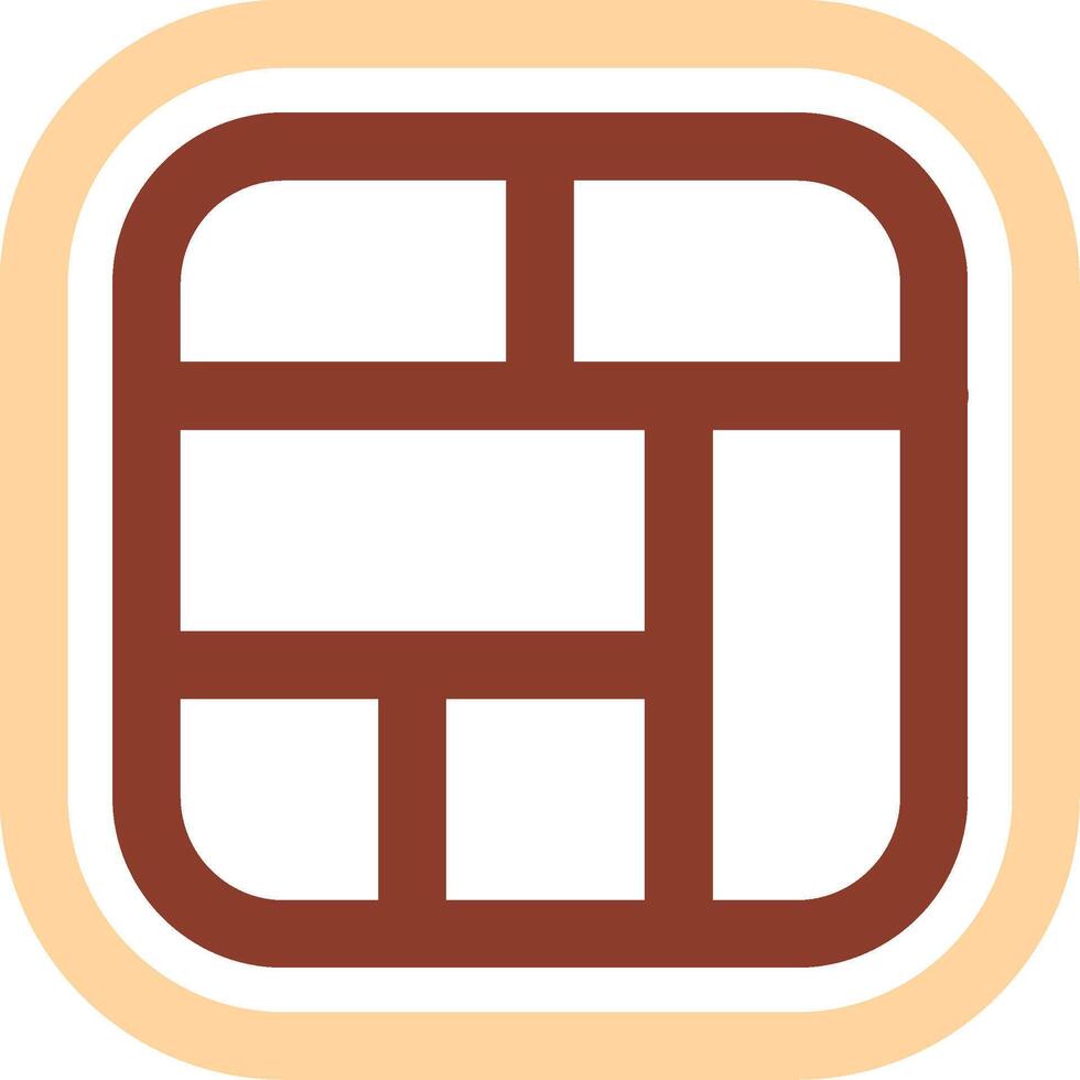 Layout Line Two Color Icon vector