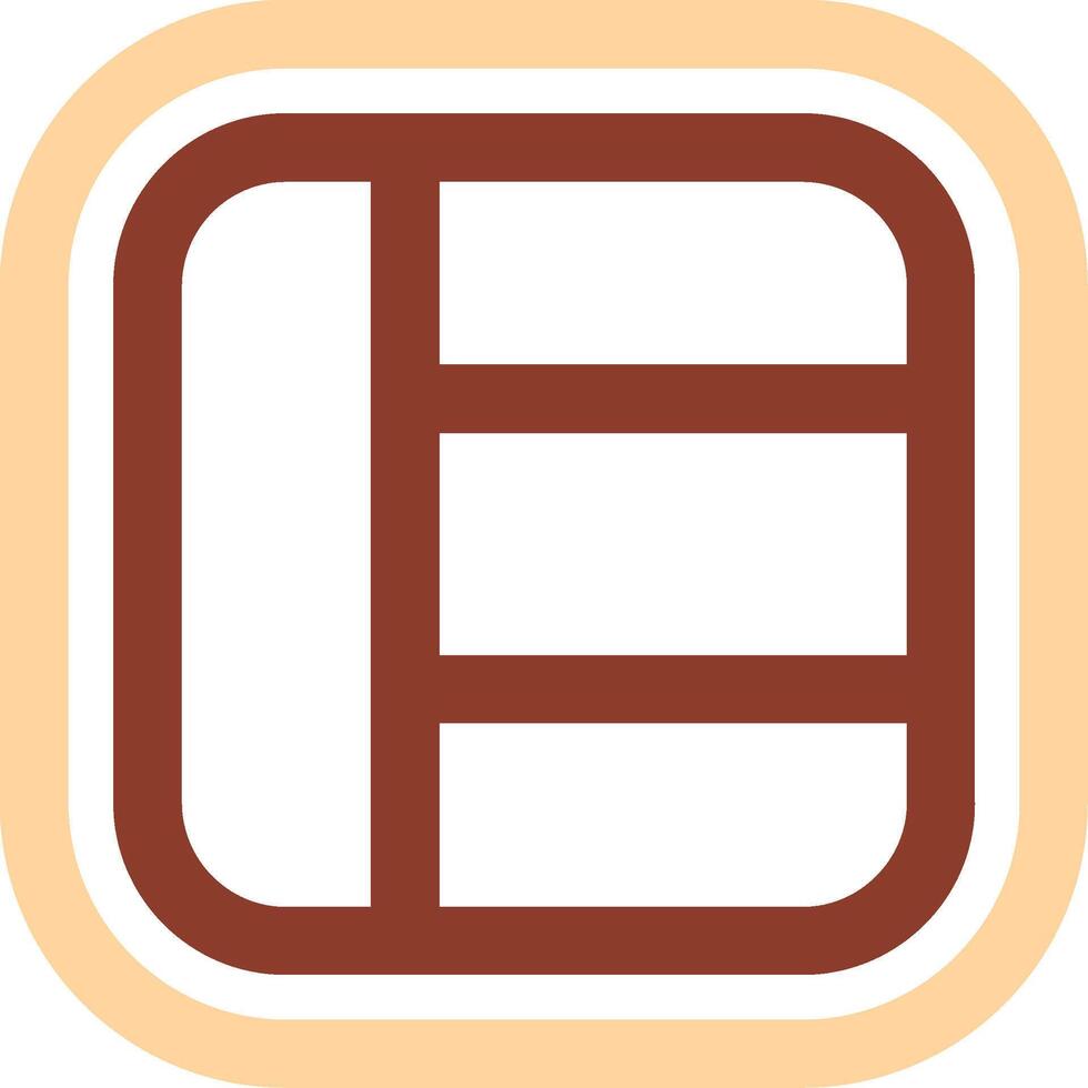 Layout Line Two Color Icon vector