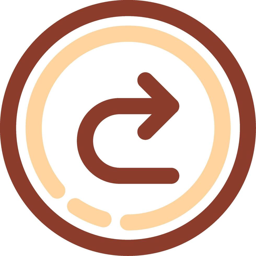 Forward Line Two Color Icon vector