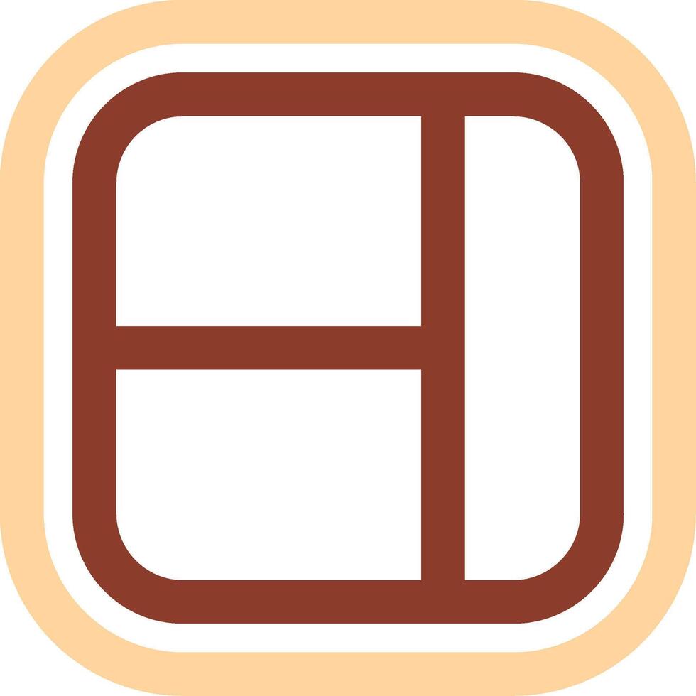 Layout Line Two Color Icon vector