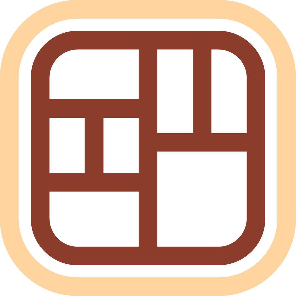 Layout Line Two Color Icon vector