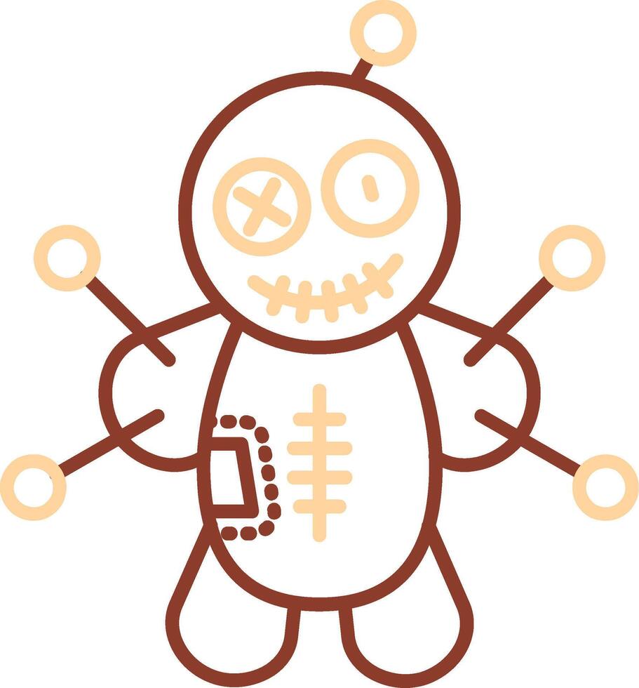 Voodoo Line Two Color Icon vector