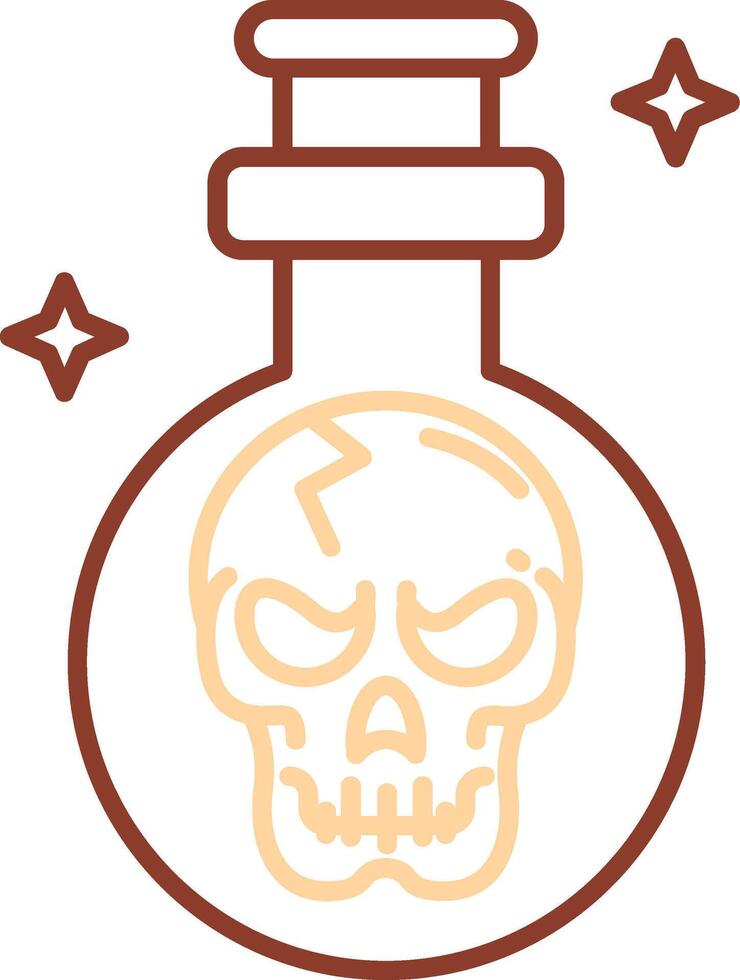 Potion Line Two Color Icon vector