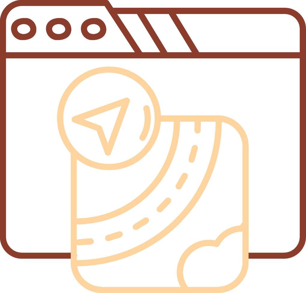 Gpu Line Two Color Icon vector