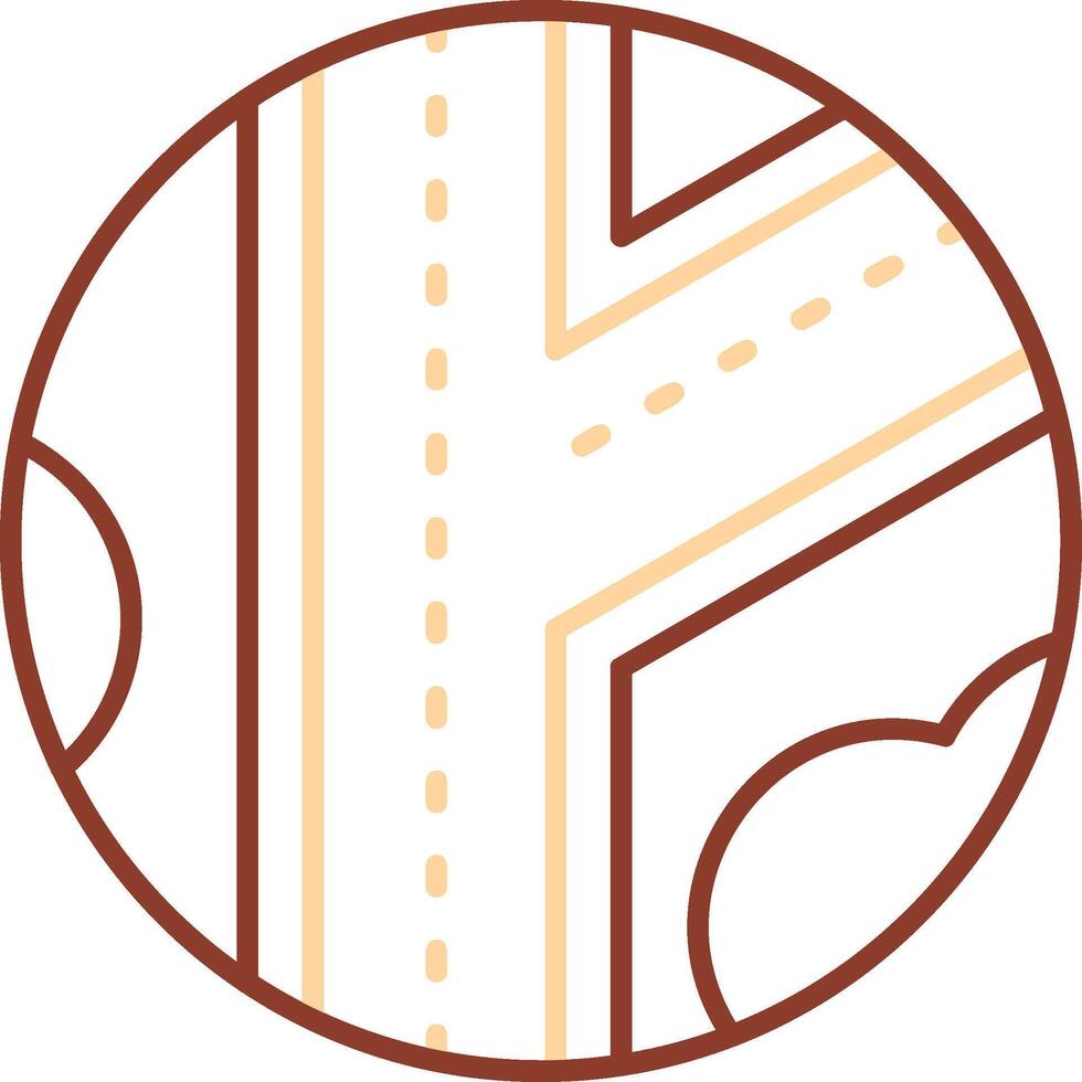 Road Line Two Color Icon vector