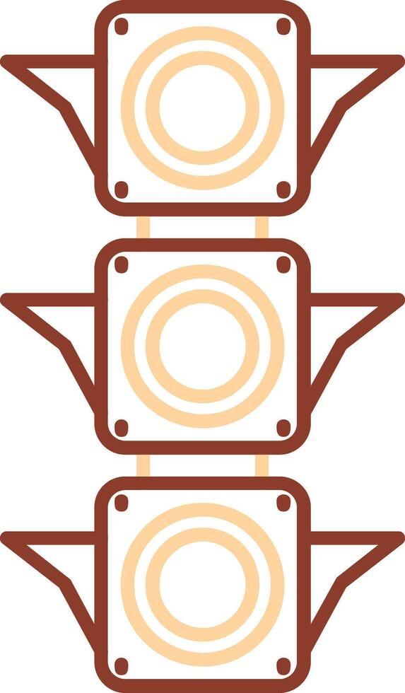 Traffic light Line Two Color Icon vector
