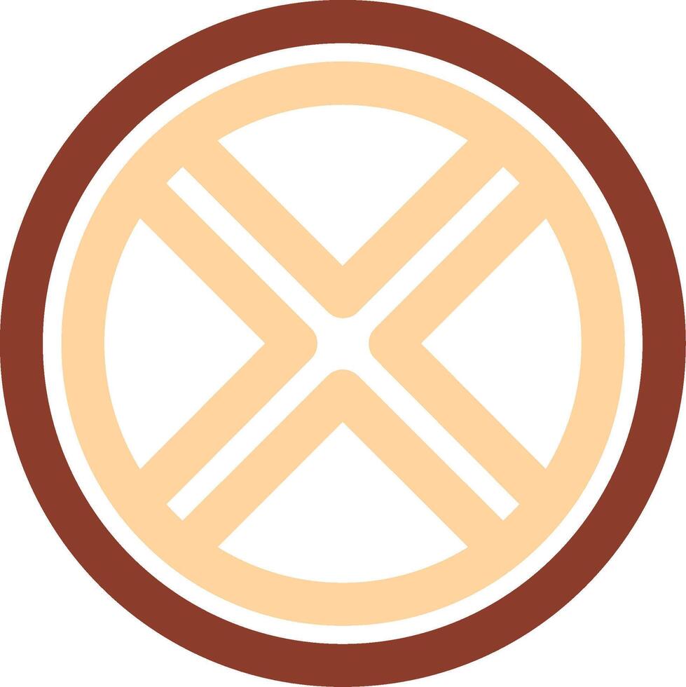 Block 2 Line Two Color Icon vector