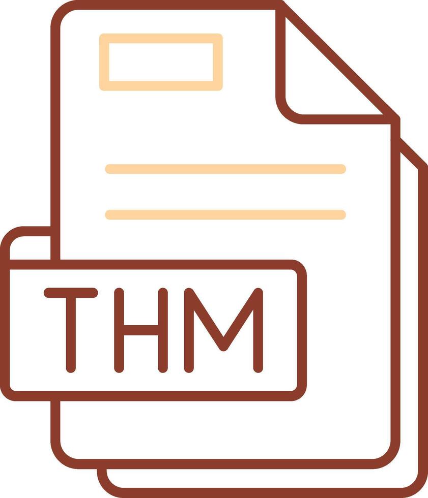 Thm Line Two Color Icon vector