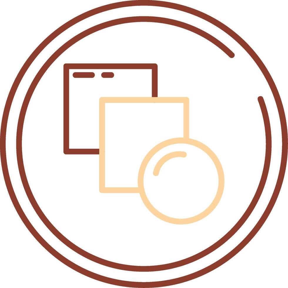 Blend Line Two Color Icon vector