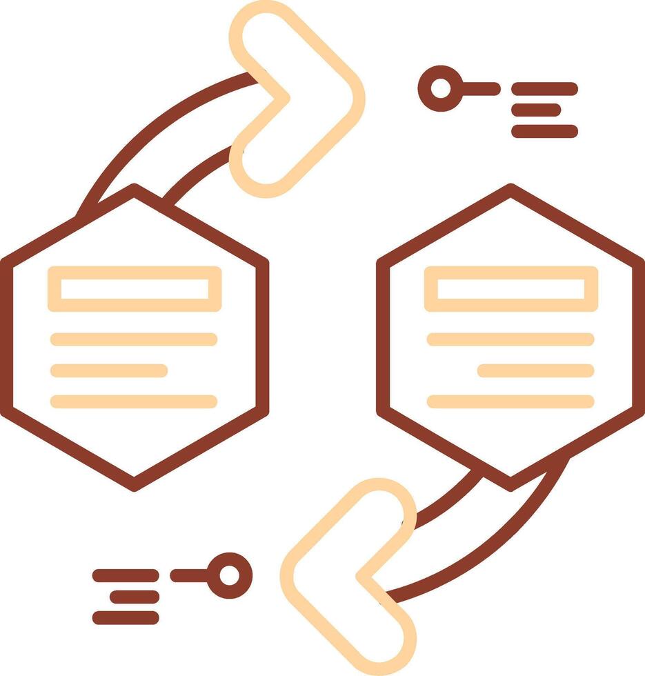 Infographic elements Line Two Color Icon vector