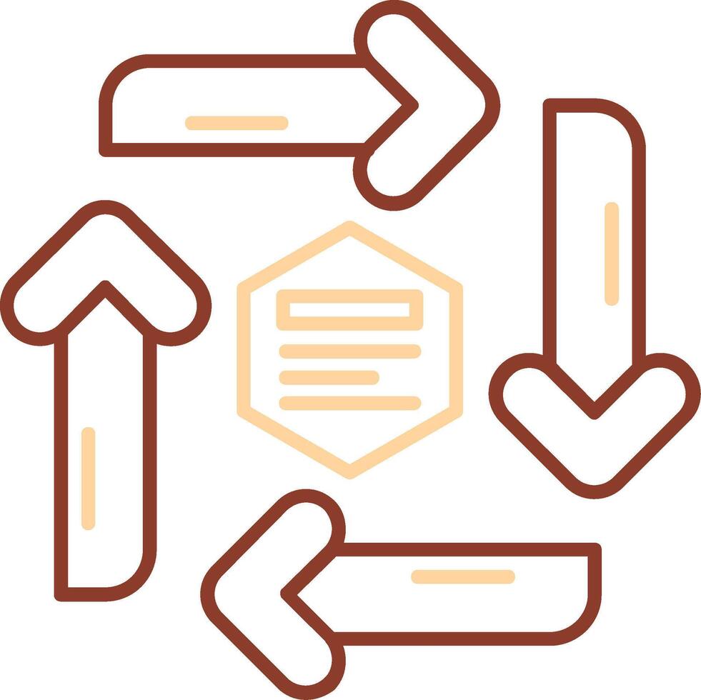 Infographic elements Line Two Color Icon vector