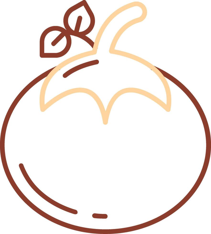 Tomato Line Two Color Icon vector