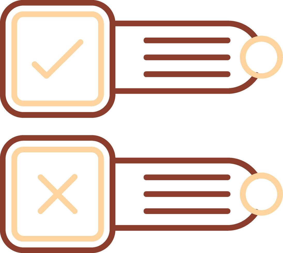 Poll Line Two Color Icon vector