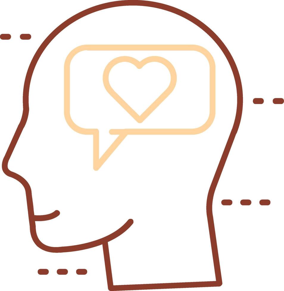 Dialog Line Two Color Icon vector
