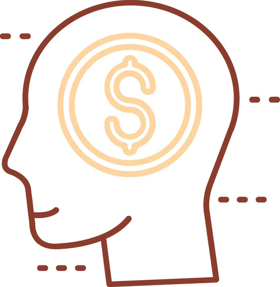 Greed Line Two Color Icon vector