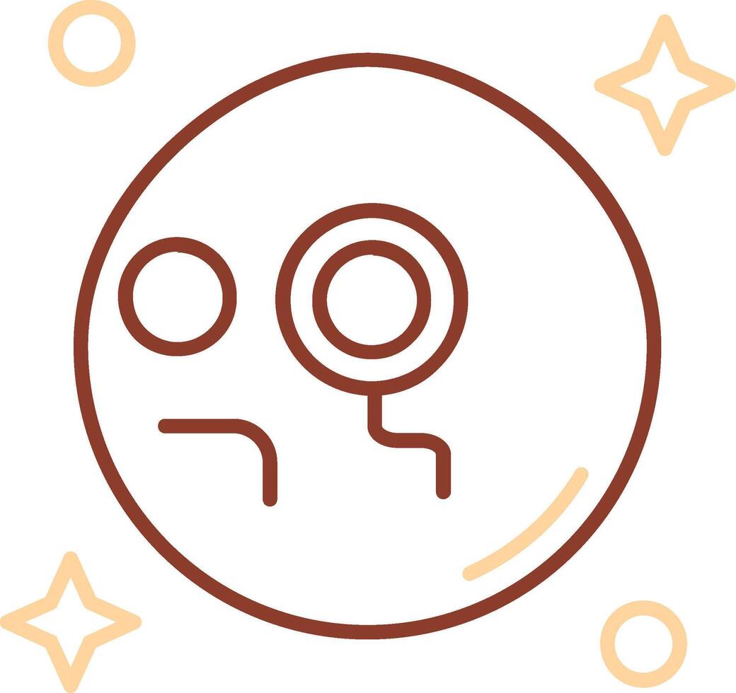 Monocle Line Two Color Icon vector