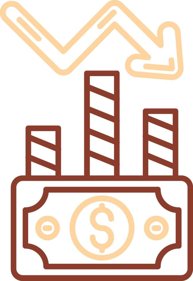 Stock Line Two Color Icon vector